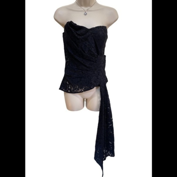 VERONICA BEARD Selima Lace Bustier Top - Picture 7 of 13